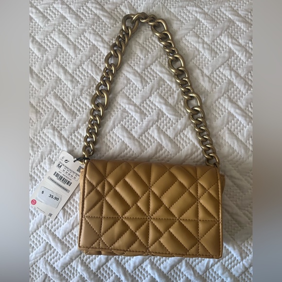 Zara Bags Zara Quilted Chain Strap Shoulder Bag Poshmark